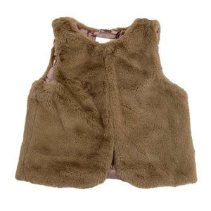 H&M | Girl's Fluffy Vest | Brown | Size 6X/7
